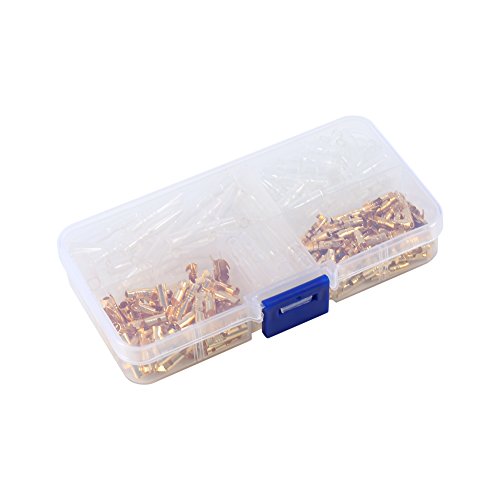 120pcs Brass 3.5mm Connector Terminal Male & Female with Insulation Cover CRIMP TERMINALS FOR SIGNAL TRANSMISSION MOTORCYCLE SCOOTER von Febuliy