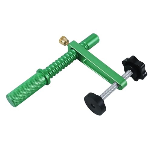 Bench Dog Clamp Quick Hold Down Table Clamp Adjustable Desktop Quick Acting Bench Dog Clamp Woodworking Accessories Green Aluminum Alloy 1pc/2pcs Optional (19mm (1pc)) von Febuliy