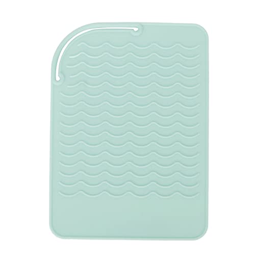Heat Insulation Silicone Mat Corrugated Pattern Anti Skid Flexible High Temperature ResistMat (Green) von Febuliy