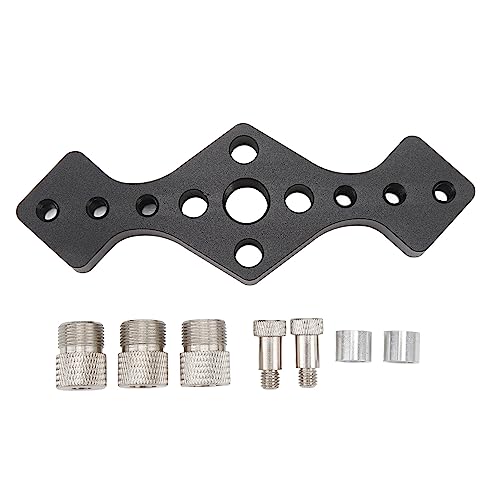 Self Center Dowel Jig Vertical Hole Puncher Locator Woodworking Doweling Jig Wood Board Connection Tool for Precision Woodworking Projects (Black) von Febuliy