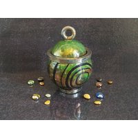 Raku Glas, Keramik, Dekoratives Zucker Schüssel Küche, Modernes Topftopf von FedericoBecchettiArt