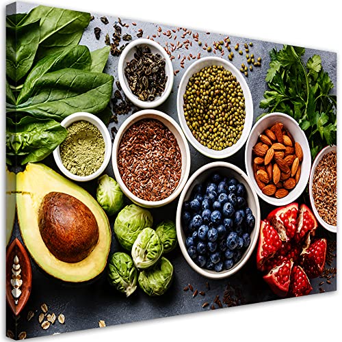 Feeby Bild auf Vlies Leinwand Küche Gemüse Obst 45x30 cm Wandbilder Kunstdruck Modern Design 1tlg Deko Flur Wohnzimmer Paprikas Chili Gewürze mehrfarbig Feeby Bild auf Vlies Leinwand Küche Gemüse Obst 45x30 cm Wandbilder Kunstdruck Modern Design 1tlg Deko Flur Wohnzimmer Paprikas Chili Gewürze mehrfarbig von Feeby
