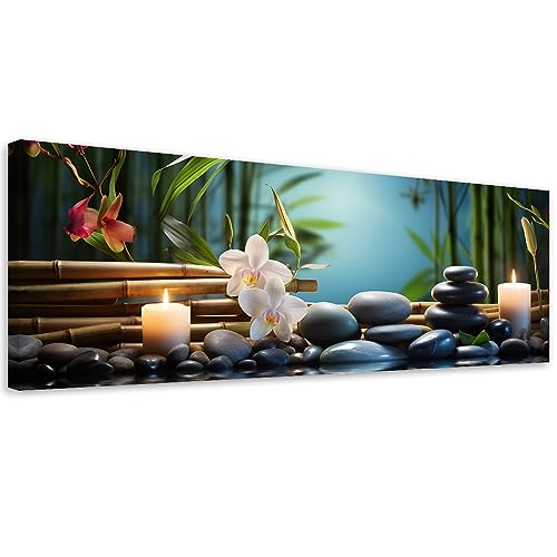 Feeby Bilder Orchidee Zen Spa 90x30 cm 1 tlg Modern Leinwandbilder Bild auf Leinwand Kunstdruck Wand Bild Wanddeko Design Schlafzimmer Büro Flur Hotel Spa Wohnzimmer Wasser Kerzen Steine mehrfarbig Feeby Bilder Orchidee Zen Spa 90x30 cm 1 tlg Modern Leinwandbilder Bild auf Leinwand Kunstdruck Wand Bild Wanddeko Design Schlafzimmer Büro Flur Hotel Spa Wohnzimmer Wasser Kerzen Steine mehrfarbig von Feeby