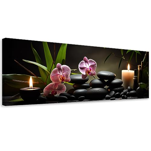 Feeby Bilder Steine Orchidee Kerzen 100x40 cm 1 tlg Schlafzimmer Modern Vlies Leinwandbilder Bild auf Leinwand Kunstdruck Wand Wanddeko Design Wohnzimmer Büro Flur Hotel Spa Zen Spa Wasser Schwarz Feeby Bilder Steine Orchidee Kerzen 100x40 cm 1 tlg Schlafzimmer Modern Vlies Leinwandbilder Bild auf Leinwand Kunstdruck Wand Wanddeko Design Wohnzimmer Büro Flur Hotel Spa Zen Spa Wasser Schwarz von Feeby