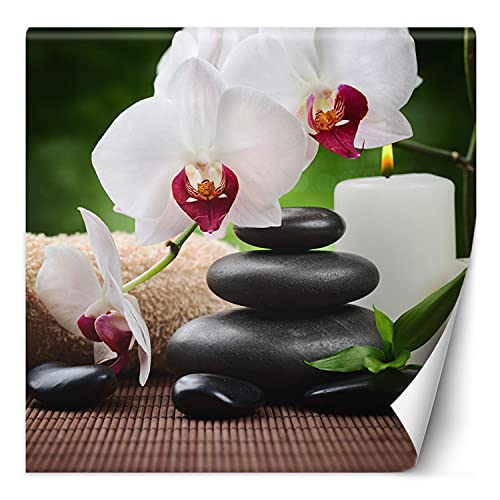 Feeby Fototapete XXL Steine Zen Orchidee 150x150 cm Weiß Vliestapete Moderne Design Wandtapete Küche Flur Wohnzimmer Büro Badezimmer Kinderzimmer Meditation Spa Kerze Feeby Fototapete XXL Steine Zen Orchidee 150x150 cm Weiß Vliestapete Moderne Design Wandtapete Küche Flur Wohnzimmer Büro Badezimmer Kinderzimmer Meditation Spa Kerze von Feeby