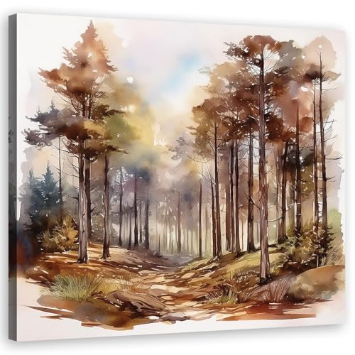 Feeby Leinwand Bilder - Herbst Waldbäume Natur - Canvas 30x30 cm - Deko Wohnzimmer - Wandbilder Schlafzimmer - Deko Aesthetic - Wand Deko - Leinwand Groß - Deko Zimmer - Leinwandbilder XXL Feeby Leinwand Bilder - Herbst Waldbäume Natur - Canvas 30x30 cm - Deko Wohnzimmer - Wandbilder Schlafzimmer - Deko Aesthetic - Wand Deko - Leinwand Groß - Deko Zimmer - Leinwandbilder XXL von Feeby