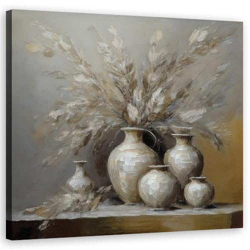 Feeby Leinwand Bilder - Stillleben Blumen Vase - Vlies 60x60 cm - Deko Wohnzimmer - Wandbilder Schlafzimmer - Deko Aesthetic - Wand Deko - Leinwand Groß - Deko Zimmer - Leinwandbilder XXL Feeby Leinwand Bilder - Stillleben Blumen Vase - Vlies 60x60 cm - Deko Wohnzimmer - Wandbilder Schlafzimmer - Deko Aesthetic - Wand Deko - Leinwand Groß - Deko Zimmer - Leinwandbilder XXL von Feeby