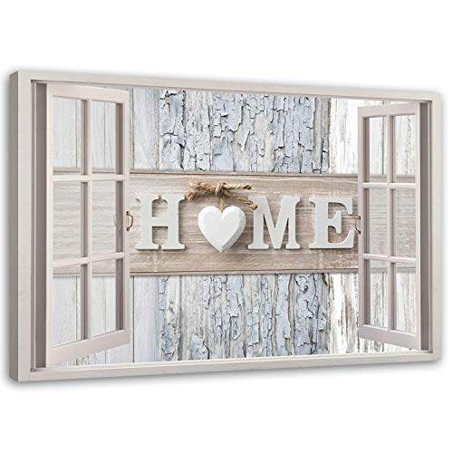 Feeby Viles - Leinwand Bilder - Fensterblick Natur- 90x60 cm- Deko Wohnzimmer - Wandbilder Schlafzimmer - Deko Aesthetic - Wand Deko - Leinwand Groß - Deko Zimmer - Leinwandbilder XXL Feeby Viles - Leinwand Bilder - Fensterblick Natur- 90x60 cm- Deko Wohnzimmer - Wandbilder Schlafzimmer - Deko Aesthetic - Wand Deko - Leinwand Groß - Deko Zimmer - Leinwandbilder XXL von Feeby