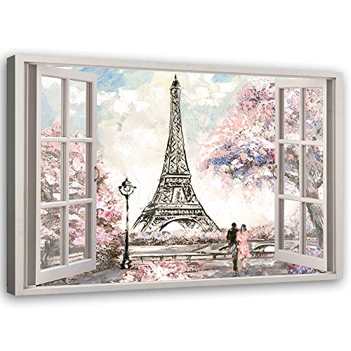 Feeby Viles - Leinwand Bilder - Fensterblick Natur- 90x60 cm- Deko Wohnzimmer - Wandbilder Schlafzimmer - Deko Aesthetic - Wand Deko - Leinwand Groß - Deko Zimmer - Leinwandbilder XXL Feeby Viles - Leinwand Bilder - Fensterblick Natur- 90x60 cm- Deko Wohnzimmer - Wandbilder Schlafzimmer - Deko Aesthetic - Wand Deko - Leinwand Groß - Deko Zimmer - Leinwandbilder XXL von Feeby
