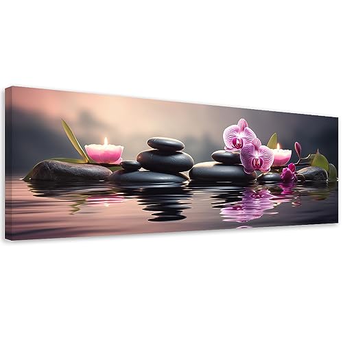Feeby Wandbilder Zen Spa Orchidee 120x40 cm 1 tlg Schlafzimmer Modern Vlies Leinwandbilder Bild auf Leinwand Kunstdruck Wand Wanddeko Design Wohnzimmer Büro Flur Hotel Spa Steine Kerzen Violett Feeby Wandbilder Zen Spa Orchidee 120x40 cm 1 tlg Schlafzimmer Modern Vlies Leinwandbilder Bild auf Leinwand Kunstdruck Wand Wanddeko Design Wohnzimmer Büro Flur Hotel Spa Steine Kerzen Violett von Feeby