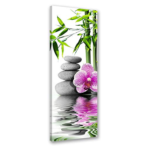 Feeby Leinwandbilder - Deko Bilder - Zen Steine Blumen Orchideen Bambus - Canvas 30x90 1tlg- Wandbilder Schlafzimmer - Aesthetic Room Decor - Modern Wanddeko - Bild auf Leinwand - Fertig Gespannd Feeby Leinwandbilder - Deko Bilder - Zen Steine Blumen Orchideen Bambus - Canvas 30x90 1tlg- Wandbilder Schlafzimmer - Aesthetic Room Decor - Modern Wanddeko - Bild auf Leinwand - Fertig Gespannd von Feeby