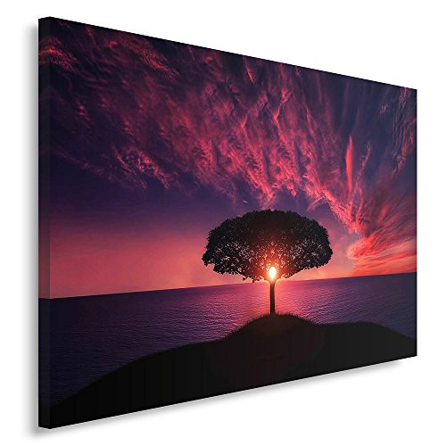 Feeby. Wandbild - 1 Teilig - 80x120 cm, Leinwand Bild Leinwandbilder Bilder Wandbilder Kunstdruck, SONNENUNTERGANG, LANDSCHAFT, NATUR, VIOLETT Feeby. Wandbild - 1 Teilig - 80x120 cm, Leinwand Bild Leinwandbilder Bilder Wandbilder Kunstdruck, SONNENUNTERGANG, LANDSCHAFT, NATUR, VIOLETT von Feeby