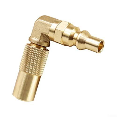 1/4 Zoll RV Propan Quick Connect Adapter Umwandlung Fitting Ellenbogen Zubehör für Tisch Camping Grill 17 Zoll & 22 Zoll Tragbare Gasgrill von Feegow