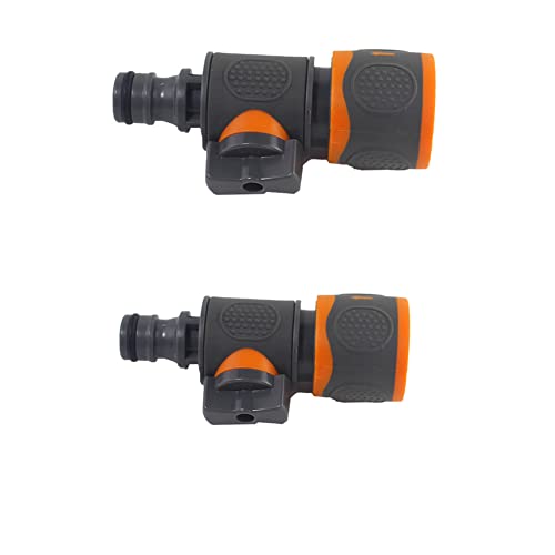 2 Stück Gartenschlauch in Linie Wasserhahn Absperrventil Fitting Connect Adapter Werkzeug Gadget von Feegow