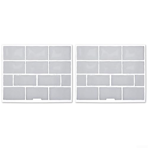 2 Stück Klimaanlagen-Filterzubehör, Inneneinheit, hängender Staubschutz für Split-System-AC-Einheiten, Kunststoffnetz, staubdichte Abdeckung (31 x 25,5 cm) von Feegow