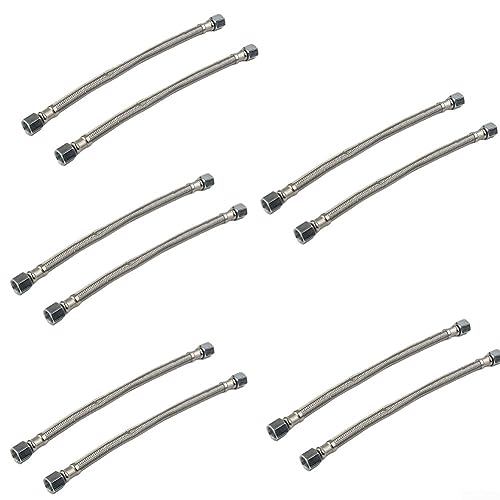 280Mm Luftkompressor Flexibler Schlauch, Verbindungsrohr Edelstahl Silber F14* 1,5mm Sechskantmutter Luftkompressor Ansaugrohr Ersatz von Feegow