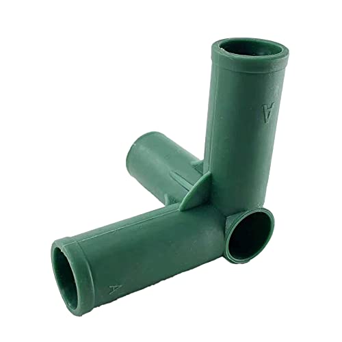 Feegow 8 x Gewächshaus-Verbindung, 19 mm, robuster Rohrrahmen, Markisenhalterung, Kunststoff, Grün von Feegow