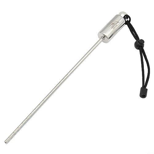 Black-Diving Stick Pointer, Scuba Noise Maker Stick Rod Scuba Diving Point Rod Colorful Stainless Steel Diving Noise Maker with Fallschirm Lanyard von Feegow