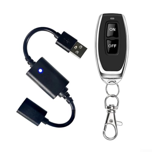 DC 5V Mini USB RF Wireless Dimmer Fernbedienung LED Controller, Wireless RF Schalter für 5V für LED-Lichtstreifen mit Lernfunktion und kompaktem Design (P30-1) von Feegow