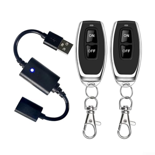 DC 5V Mini USB RF Wireless Dimmer Fernbedienung LED Controller, Wireless RF Schalter für 5V für LED-Lichtstreifen mit Lernfunktion und kompaktem Design (P30-2) von Feegow