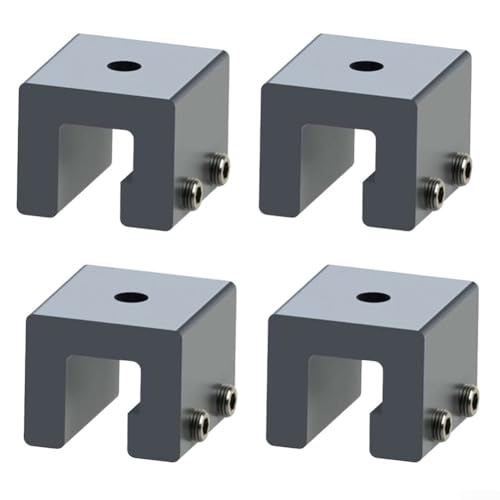 Feegow 1/4 Stück 304 Aluminium C Klemme Klemme Stehende Nahtklemme Heavy Duty Basis Ständer zur Befestigung von Strukturen für Solarpanel (4 Stück) von Feegow