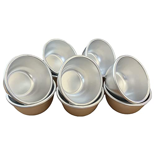 für 10 Stück Puddingformen Aluminium Backförmchen Kuchenform Antihaft-Backwerkzeug für 10 Stück Puddingformen Aluminium Backförmchen Kuchenform Antihaft-Backwerkzeug von Feegow