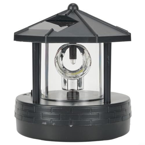 11 x 10 x 11 cm solarbetriebener Leuchtturm, drehbarer Leuchtturm, wasserdichtes ABS-Material, LED-Solar-Leuchtturm Garten Rasen Licht, für den Außenbereich, Garten, Straßenlaterne (1 Stück, 11 x 10 x 11 cm solarbetriebener Leuchtturm, drehbarer Leuchtturm, wasserdichtes ABS-Material, LED-Solar-Leuchtturm Garten Rasen Licht, für den Außenbereich, Garten, Straßenlaterne (1 Stück, von Feegow