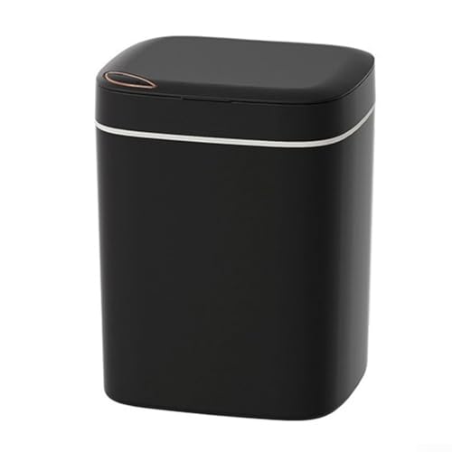 Feegow Automatischer Mülleimer mit Sensor, 14 l, Schwarz, ABS-Kunststoff, Touch-Steuerung, für Küche, Bad oder Büro von Feegow