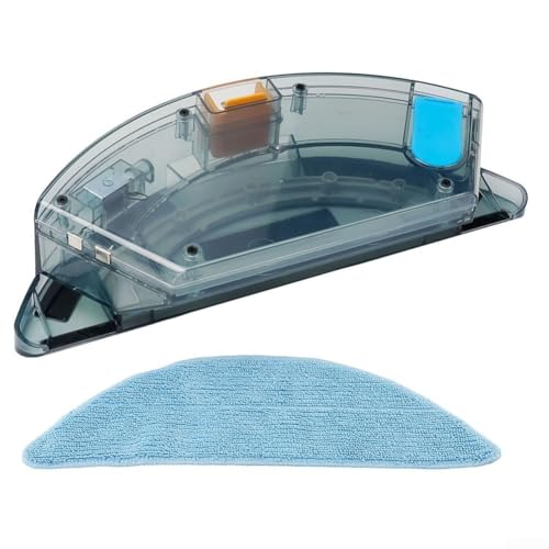 Feegow Ersatzteile – Wassertank + Wischtuch für Tesvor S5 S5Max Staubsauger, 350 ml Wassertank mit großem Fassungsvermögen zur Verbesserung der Reinigungseffizienz von Feegow