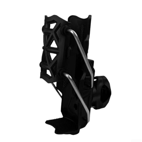Feegow Fahrrad-Getränkehalter, leichter Fahrrad-Wasserflaschenhalter, 360-Grad-Drehung, verstellbarer Fahrrad-Flaschenhalter für Fahrräder, Kinderwagen (schwarz) von Feegow