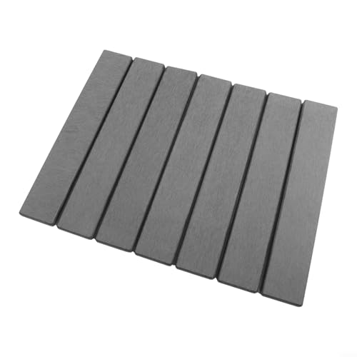 Feegow Faltbare saugfähige Kieselgur Abtropfmatte 40 x 30 cm für Küchentheke, lebensmittelechtes und platzsparendes Design für Geschirr, Tassen und Utensilien (dunkelgrau) von Feegow