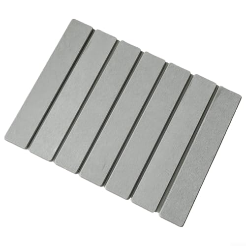 Feegow Faltbare saugfähige Kieselgur Abtropfmatte 40 x 30 cm für Küchentheke, lebensmittelechtes und platzsparendes Design für Geschirr, Tassen und Utensilien (grau) von Feegow