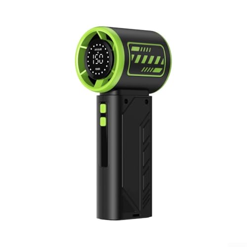 Feegow Handventilator, tragbarer USB-Handventilator, wiederaufladbar, Mini mit 3600 mAh Akku, 150 Geschwindigkeiten, verstellbarer Schreibtischventilator für Zuhause/Büro/Reisen (grün) von Feegow