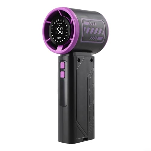 Feegow Handventilator, tragbarer USB-Handventilator, wiederaufladbar, Mini mit 3600 mAh Akku, 150 Geschwindigkeiten, verstellbarer Schreibtischventilator für Zuhause/Büro/Reisen (lila) von Feegow