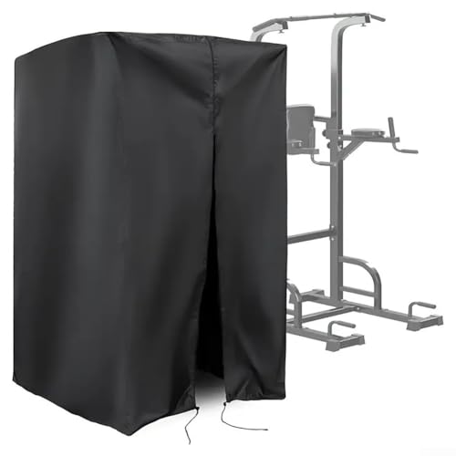 Feegow Power Tower Dip Station Cover, Pull Up Bar Station Dust Cover, Waterproof Protective Covers Fitness Equipment Shield with Adjustable Drawstring(120 * 175 * 213 cm) von Feegow