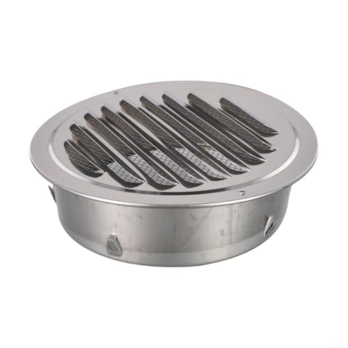 Feegow Runde Lüftungsschlitze, Edelstahl-Luftgitter, Lüftungsgitter, Lüftungsgitter, Abdeckung für Insektenschutz und Luftzirkulation, Kanalentlüftung für Schuppen (100 mm) von Feegow