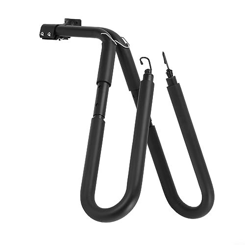 für Shortboard Surfboard Fahrradträger, Surf Rack Bike Surfboard Fahrrad Halterung Halter, verstellbarer Fahrrad-Surfboard Träger Rack, Fahrrad Surfboard Rack zu Sattelstützen (schwarz) von Feegow