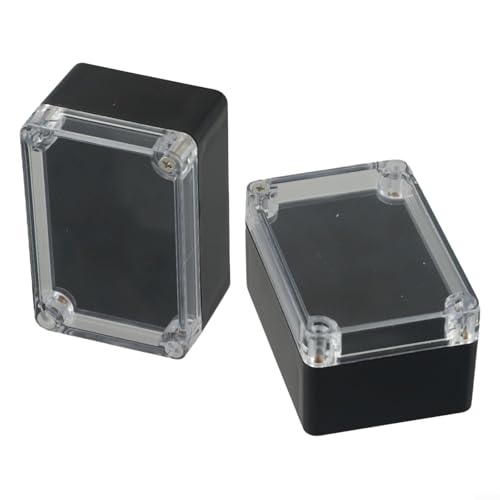 Feegow Wasserdichte Abzweigdose für Außen/Außenbereich, 100 x 68 x 50 mm, 2 Stück wasserdichte Abzweigdosen, Outdoor-Elektrobox, wasserdichte Projekt-Abzweigdose von Feegow