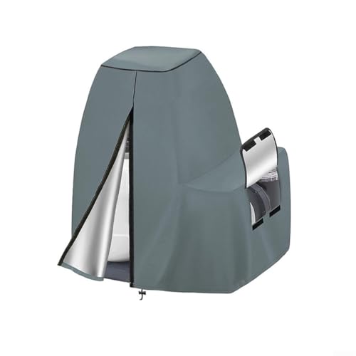 Feegow Wasserdichte Sandfiltersystem-Abdeckung, passend für Intex Poolpumpe, Sandfilterpumpenabdeckung, 65 cm lang x 61 cm breit x 71 cm hoch (grau) von Feegow