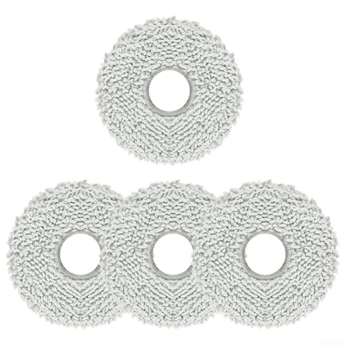 Feegow Wischmopp-Pads für Yeedi für M 12 PRO+ Staubsaugerzubehör (4 Stück) von Feegow
