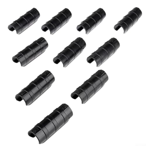 Gewächshaus-Klemmen, sorgen für die richtige Befestigung der Gewächshausfolie mit diesen zuverlässigen Clips, 20 Stück Gewächshaus-Teile (schwarz, 25 mm) von Feegow