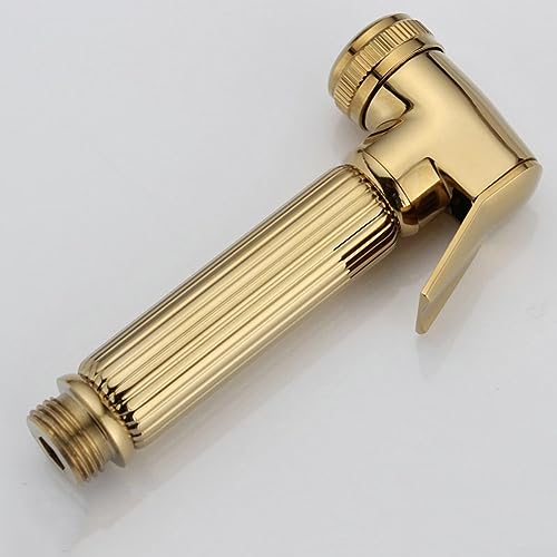 Gold Handheld Bidet Dusche Spray für Toilette, Chrom Dusche Bidet WC Spray Shattaf Muslim Duschkopf Handheld Zinklegierung Gold Handheld Bidet Dusche Spray für Toilette, Chrom Dusche Bidet WC Spray Shattaf Muslim Duschkopf Handheld Zinklegierung von Feegow