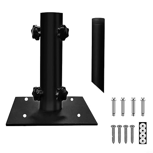 Multifunktionaler Schirmständer aus Metall für Terrasse/Garten/Veranda, robust, rundum belastbar von Feegow