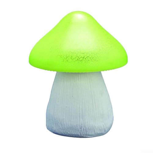 Pilz-Solarleuchten aus Harz und Kunststoff, verleihen Ihrem Garten Lebendigkeit, Grün von Feegow