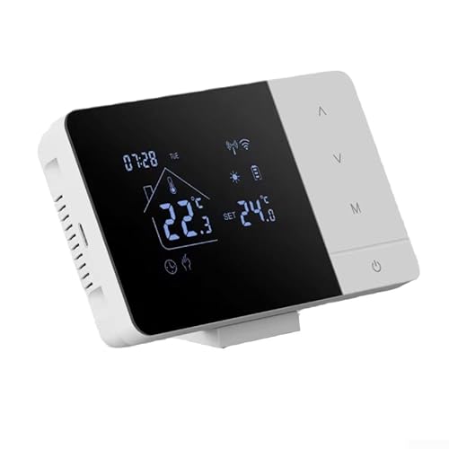 Programmierbares WLAN-Thermostat für Heizung, Kühlung, Heizkessel-Thermostat mit Sprachsteuerung und Fernbedienung, kompatibel mit Tuya (mit WLAN) von Feegow