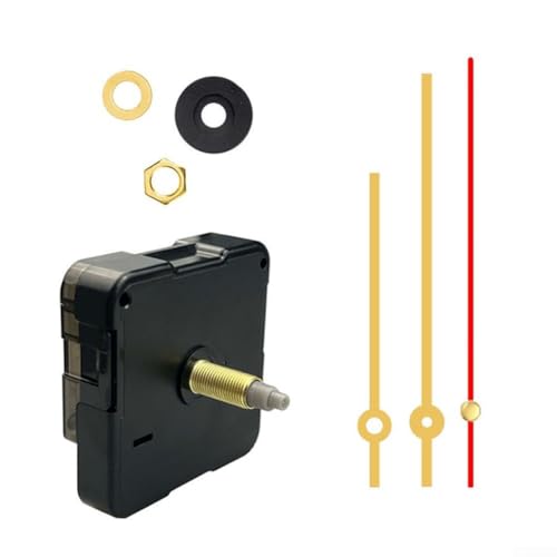 Quarz-Pendeluhr-Uhrwerk-Mechanismus, DIY-Reparaturteile, Ersatz, leises Quarz-Uhrwerk mit Zeigern und Pendel für DIY-Uhr-Reparatur (D) von Feegow