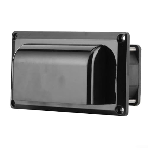 RV Ventilation Exhaust Fan, RV Side Air Vent Ventilation Exhaust Fan Caravan Motorhome Trailer For Camper Motorhome Parts(Black) von Feegow