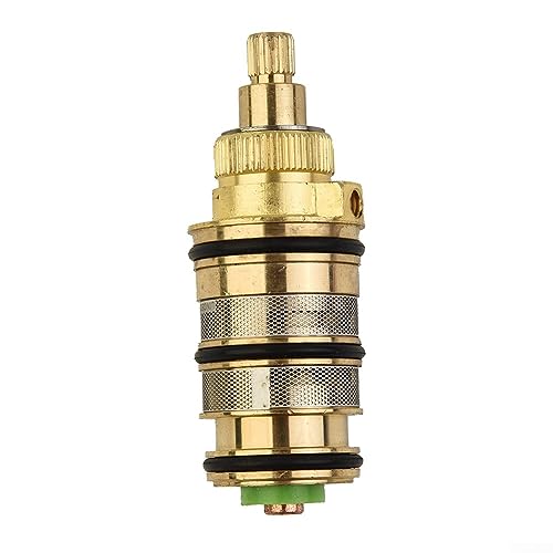 Thermostat-Duschkartusche, Messing-Ersatz-Thermostat-Kartusche, Duschmischer, Ventilstange, Reparatursatz für Dusch- und Badarmaturen Thermostat-Duschkartusche, Messing-Ersatz-Thermostat-Kartusche, Duschmischer, Ventilstange, Reparatursatz für Dusch- und Badarmaturen von Feegow
