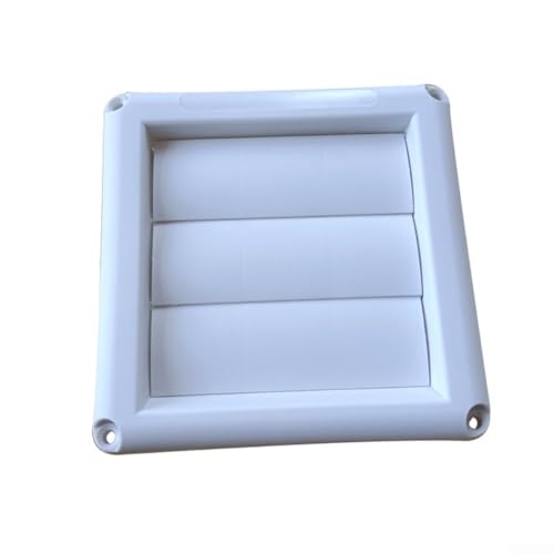für Kunststoff-Lüftungsgitter-Abdeckung, weißes Rohr-Entlüftung, 3 Klappen-Design, strapazierfähiges PP-Material, leicht zu reinigende Lüftungsabdeckung (150 mm), R901U9Z8HM7XHI0911865L von Feegow