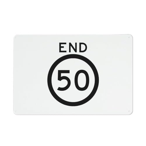 Aluminiumschild, 50 km Speed Ahead, 30,5 x 20,3 cm, UV-geschützt, wasserdicht, wetterfest und lichtbeständig, 4 vorgebohrte Löcher Aluminiumschild, 50 km Speed Ahead, 30,5 x 20,3 cm, UV-geschützt, wasserdicht, wetterfest und lichtbeständig, 4 vorgebohrte Löcher von Feehiget